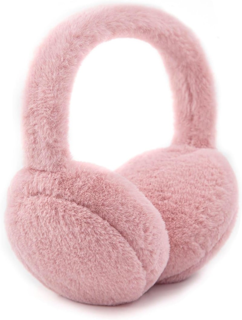 YATANAM Women Ear Muffs Winter Girls White Earmuffs Fuzzy Kids Black Ear Muff Cute Fluffy Ear Warmers Foldable Ear Covers Boy - Image 1
